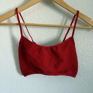 Out From Under x UO Ribbed Rust Orange Bralette Bra Lightweight Size XS / S